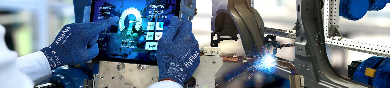 ESD or Electrostatic discharge gloves can help reduce the accumulation of static electricity on your body or the equipment you are working on.